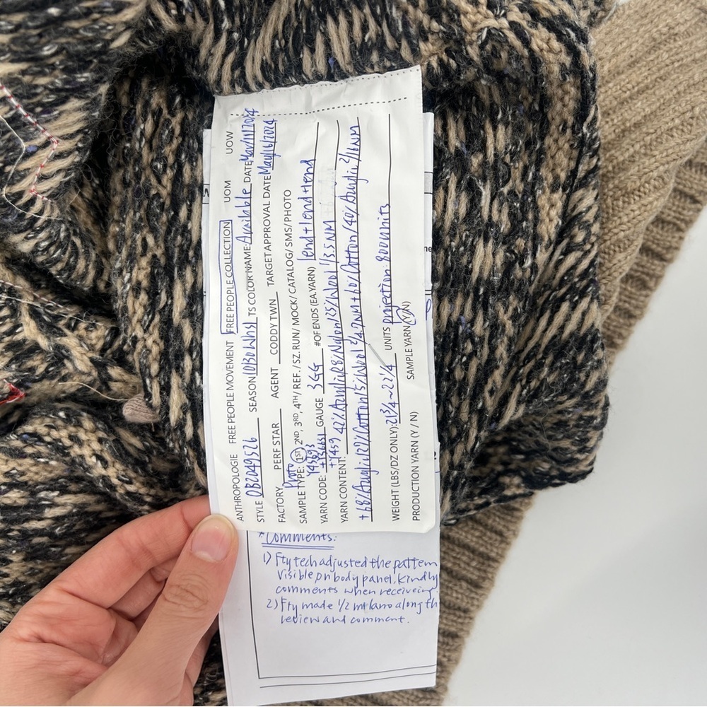 Free People Mt. Snow "SKI" Half Zip Collared Winter Knit Pullover Tunic Sweater - Picture 9 of 11